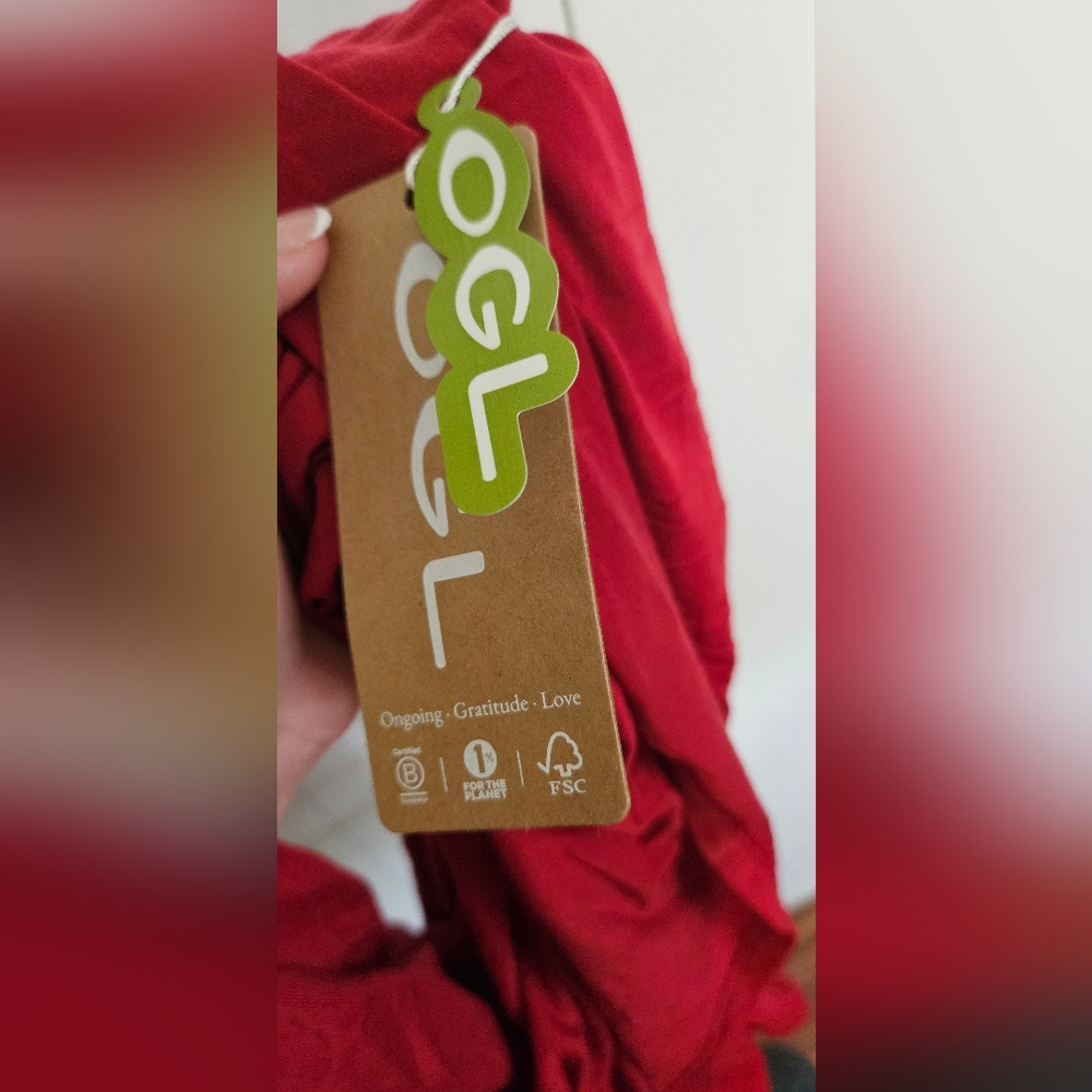 OGL Red Effortless Boatneck Mermaid Maxi Dress - Picture 8 of 8